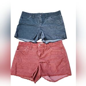 Carve Designs Blue and Red Jean Shorts